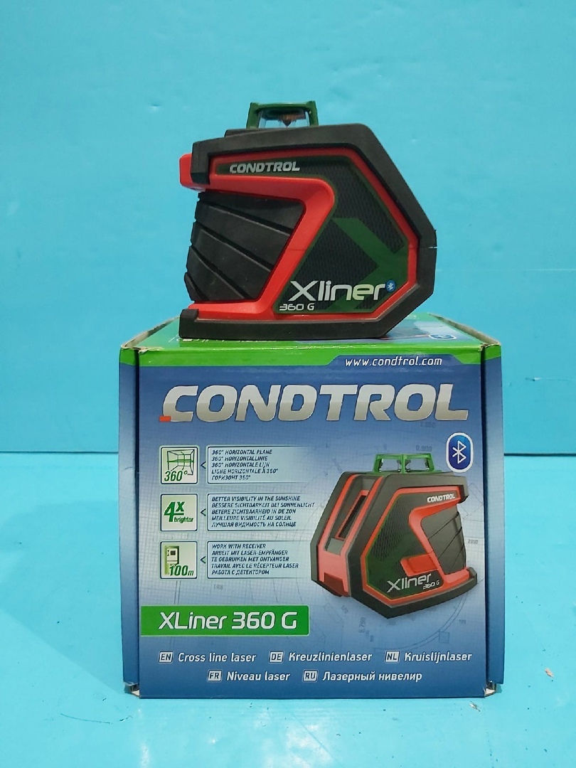 Лазерный нивелир "Condtrol XLiner 360 G" ❗️Зелёный луч.