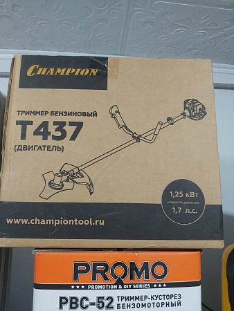 триммер бензиновый champion t437