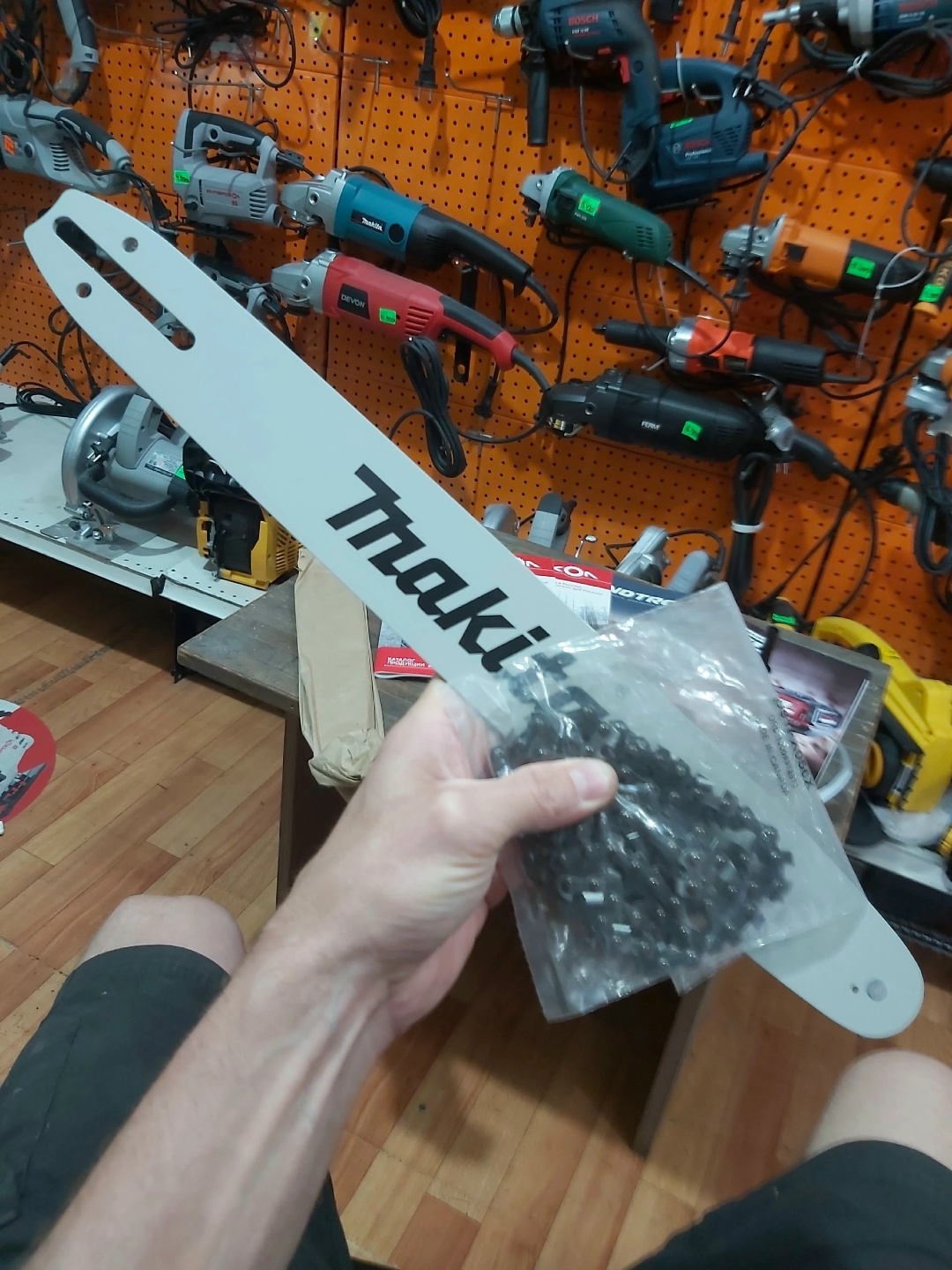 Оригинальная шина и цепь Makita